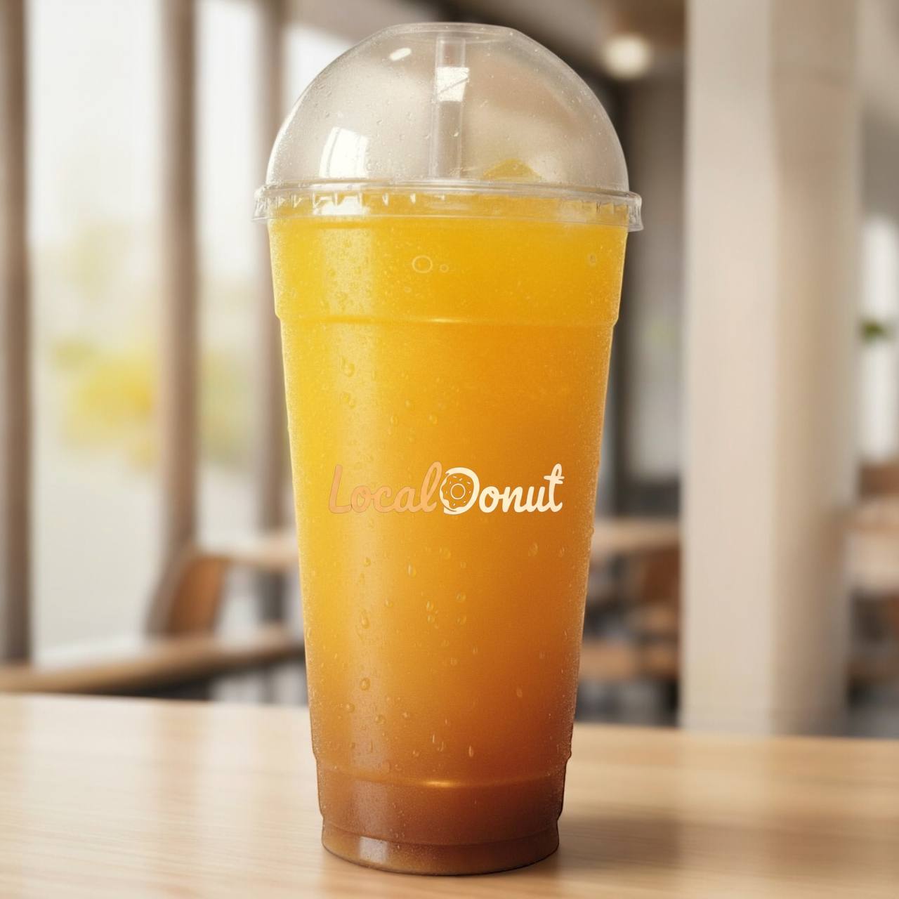 Passion fruit iced lemonade